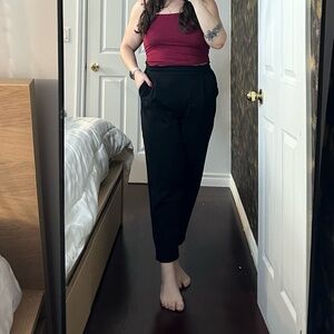 Black trousers, size 12, comfortable with pockets